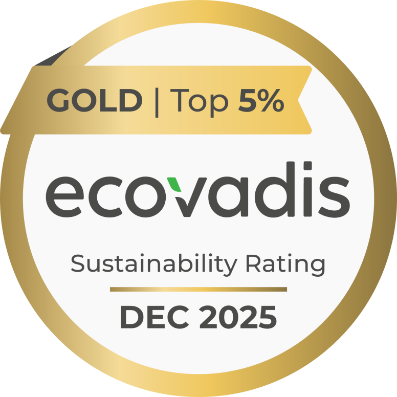 万润公司荣获EcoVadis企业社会责任金牌评级，跃居全球前5％